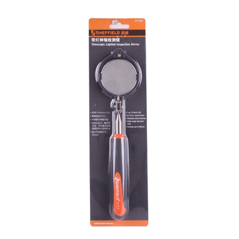 Retractable Vehicle Car Chassis Telescoping Inspection Mirror with 1 PCS 5mm LED Light, Mirror Diameter: 55mm, Max Expanding Length: 940mm, Diameter: 55mm, Max Expanding Length: 940mm