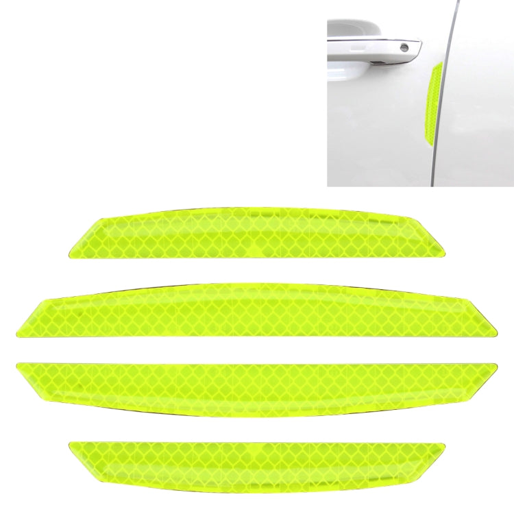 4 PCS Universal Car Door Anti-collision Strip Protection Guards Trims Stickers, 4 PCS