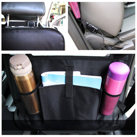 Car Auto Seat Back Bag Multi-Pocket Travel Storage Hanging Pocket Storage Bag for iPad and Other Goods, Car Hanging Pocket