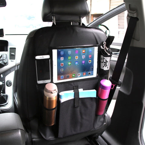 Car Auto Seat Back Bag Multi-Pocket Travel Storage Hanging Pocket Storage Bag for iPad and Other Goods, Car Hanging Pocket