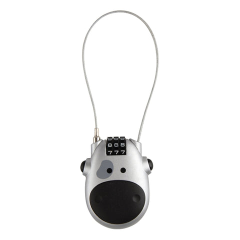 JASIT Portable Multifunction Cute Cow Travel Luggage Password Lock, Luggage Password Lock