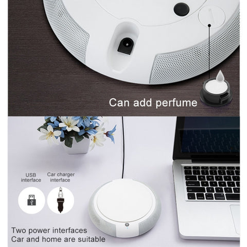 CARZOR Z1 2W USB Car Air Purifier Negative Ions Air Cleaner, (Black), (White)