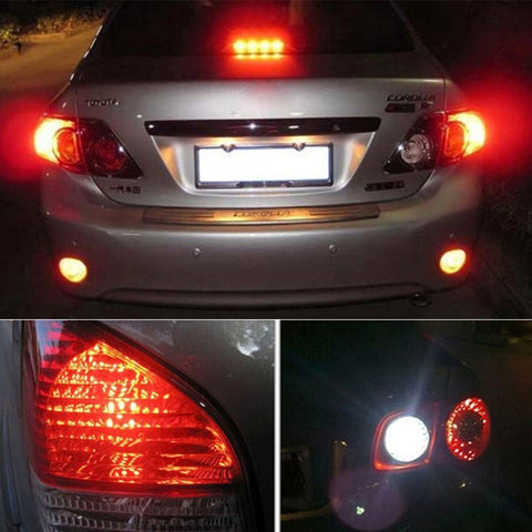 2 PCS 1156/BA15S 15W 1300LM 6500K 28 SMD-3030 LED Car Brake Lights Turn Light, DC 12V, 1156