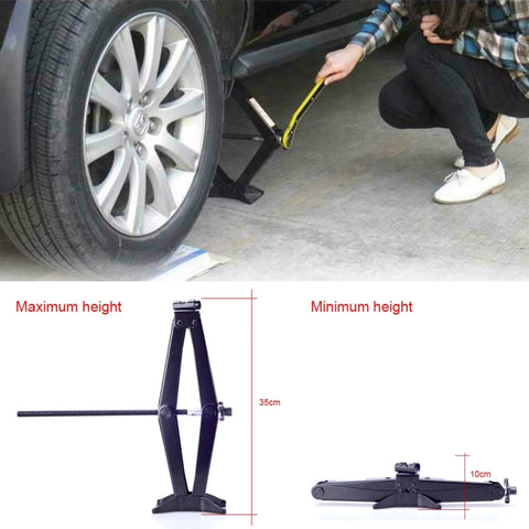 Upright ST-103D Heavy Duty Stabilizer Scissor Jack with Handle Lift Levelers 2000 Pound (1 Ton) Capacity Each - 10 to 35 CM Range, 1T Jack with Handle