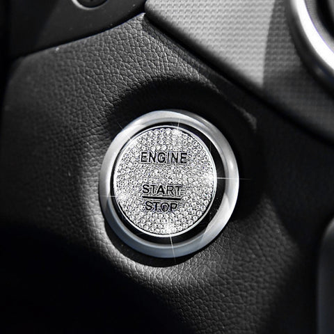 Car Engine Start Key Push Button Cover Trim Sticker Decoration for Mercedes-Benz, For Mercedes-Benz