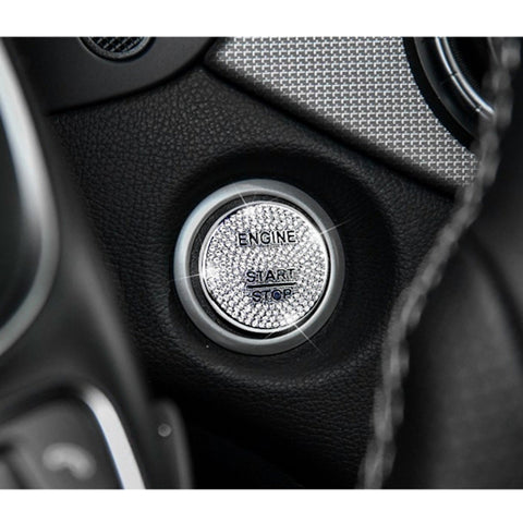 Car Engine Start Key Push Button Cover Trim Sticker Decoration for Mercedes-Benz, For Mercedes-Benz