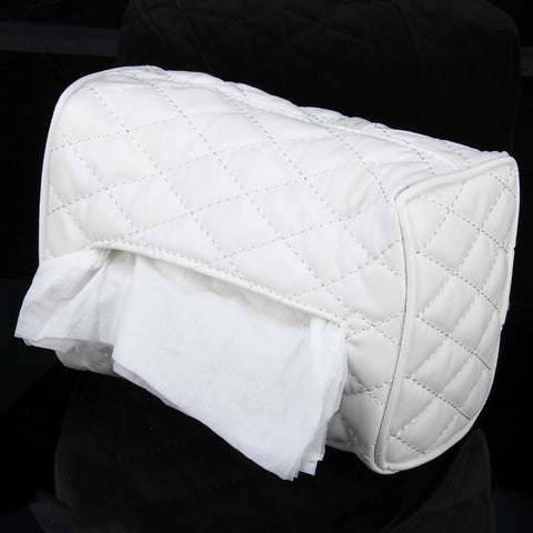 Car Auto Leather Sun Visor Backseat Hanger Tissue Box Paper Napkin Bag (Not Include Napkin), Not Include Napkin Magental, Not Include Napkin White, Not Include Napkin Black, Not Include Napkin Pink