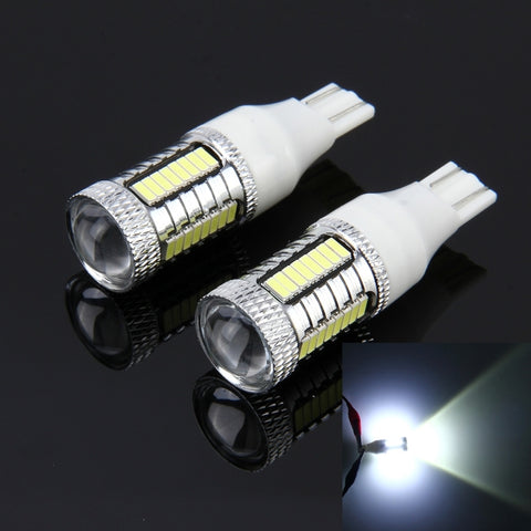 2 PCS T15 10W 650 LM 6000K Car Auto Brake Light Clearance Light Backup Light with 1 CREE Lamps and 32 SMD-4014 LED Lamps, DC 12V, T15