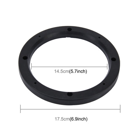 2 PCS 6.5 inch Car Auto ABS Loudspeaker Base Protection Hollow Cover Holder Mat, Inner Diameter: 14.5cm, 14.5cm