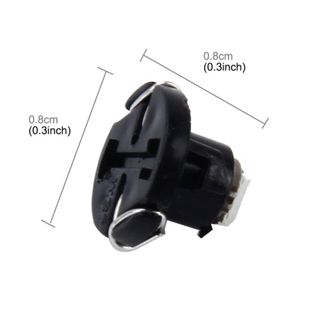 10 PCS 0.5W T4.2 Wedge Instrument Panel LED Light Dashboard Gauge Cluster Indicator Lamp Bulb, 0.5W T4.2