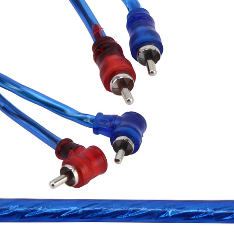4.5m Car Auto PU Wrapped Audio Stereo Cable OFC 2RCA to 2RCA Jack Audio Cable Male to Male RCA Aux Cable, PU