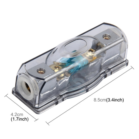 Car Auto Fuse Holder Blade Fuse Holder Bolt-on Fuse Holder with 60A Fuse for Car Audio, 60A