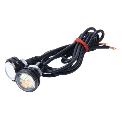2 PCS 2W Car Auto Eagle Eyes Fog Light Turn Light with 12 SMD-4014 LED Lamps, DC 12V Cable Length: 55cm, SMD-4014, Eagle Eye Light  12V/2W