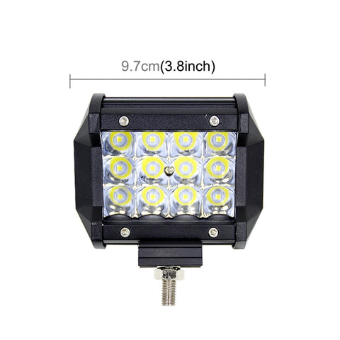 4 inch Three Rows Led Light Bar Modified Off-road Lights Roof Light Bar IP67 Waterproof 9W Condenser 6000K 5500LM LED Spotlight Light Searchlight Car LED Work Lights, DC 10-48V, Spot+36W