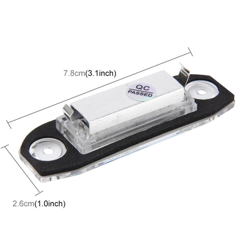 2 PCS License Plate Light with 3  SMD-5050 Lamps for Volvo,2W 120LM,6000K, DC12V(White Light), For Volvo