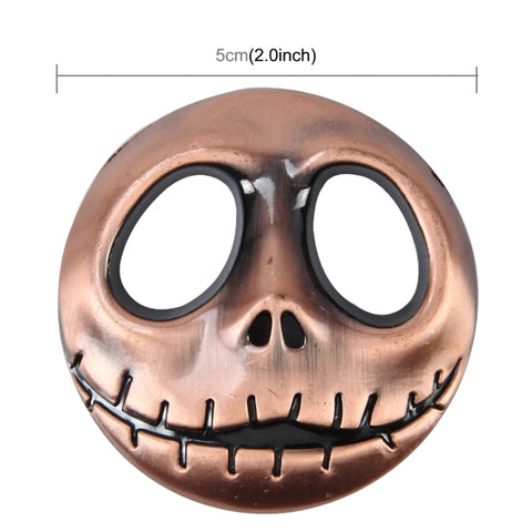 Skull Bone Shape Auto Sticker 3D Metal Fashion Car Stickers, Skull Bone2, Skull Bone Yellow