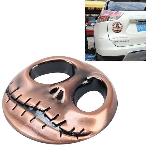 Skull Bone Shape Auto Sticker 3D Metal Fashion Car Stickers, Skull Bone2, Skull Bone Yellow