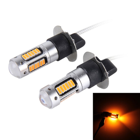 2 PCS H3 10W 30 SMD-4014 LEDs Car Fog Light, DC 12V, H3 (Red Light), H3 (White Light), H3 (Blue Light), H3 (Pink Light), H3 (Ice Blue Light), H3 (Orange Light)