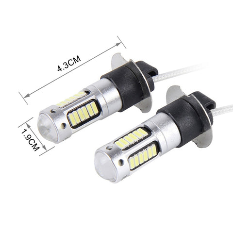 2 PCS H3 10W 30 SMD-4014 LEDs Car Fog Light, DC 12V, H3 (Red Light), H3 (White Light), H3 (Blue Light), H3 (Pink Light), H3 (Ice Blue Light), H3 (Orange Light)