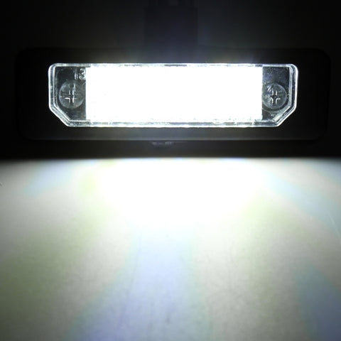 2 PCS DC 12V 3W 150LM 6000K LED License Plate Light 18LEDs SMD-3528 Bulbs Lamps for Ford Mustang 2010-2014, For Ford Mustang 2010-2014