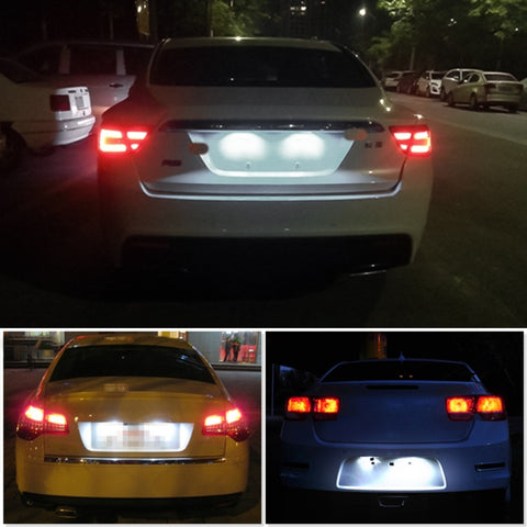 2 PCS DC 12V 3W 150LM 6000K LED License Plate Light 18LEDs SMD-4014 Bulbs Lamps for Chevrolet, For Chevrolet