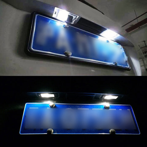 2 PCS DC 12V 3W 150LM 6000K LED License Plate Light 18LEDs SMD-4014 Bulbs Lamps for Chevrolet, For Chevrolet
