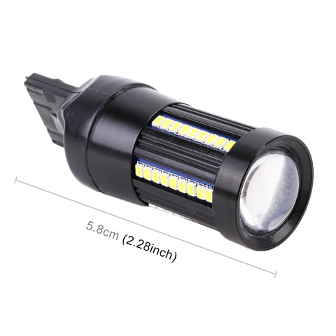 2 PCS T20 / 7440 DC9-16V / 8.2W / 6000K / 655LM Car Auto Reversing Lights / Turn Light 66LEDs SMD-2016 Lamps, 7440
