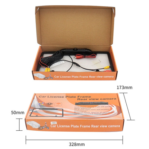 PZ422 America Car License Plate Frame 120 Degree Rear View Camera, PZ422