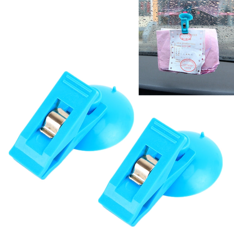 2 PCS Car Windshield Multi-functional Suction Cup Clip, Random Color Delivery, Suction Cup Clip