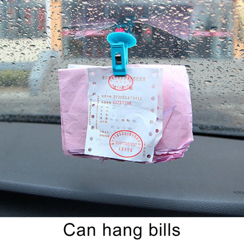 2 PCS Car Windshield Multi-functional Suction Cup Clip, Random Color Delivery, Suction Cup Clip