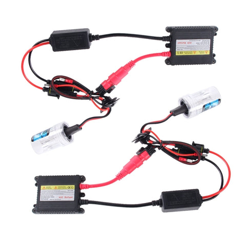 2PCS 35W H7 2800 LM Slim HID Xenon Light with 2 Alloy HID Ballast, High Intensity Discharge Lamp, Color Temperature: 4300K, H7