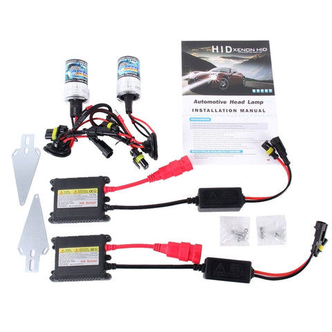 2PCS 35W HB4/9006 2800 LM Slim HID Xenon Light with 2 Alloy HID Ballast, High Intensity Discharge Lamp, Color Temperature: 6000K, 9006