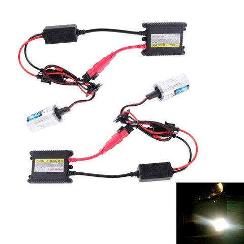 2PCS 35W H8/H11 2800 LM HID Xenon Light with 2 Alloy HID Ballast, High Intensity Discharge Lamp, Color Temperature: 4300K, H8/H11