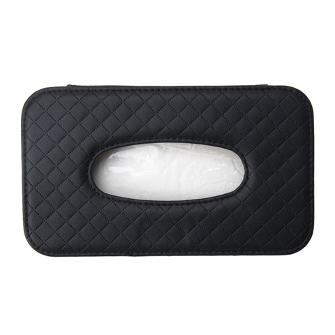 Universal Car Facial Tissue Box Case Holder Tissue Box Fashion and Simple Paper Napkin Bag with Napkin, With Napkin (Black), With Napkin (Khaki), With Napkin (Brown)
