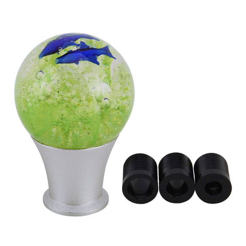 Crystal Ball Shaped Universal Vehicle Car Shifter Cover Manual Automatic Aluminum Gear Shift Knob, Crystal Ball Shaped Shifter Cover