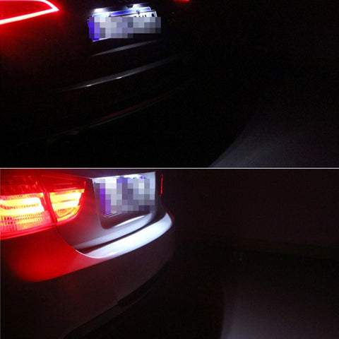 2 PCS License Plate Light with 18  SMD-3528 Lamps for BMW E53(X5),2W 120LM,6000K, DC12V (White Light), For BMW E53