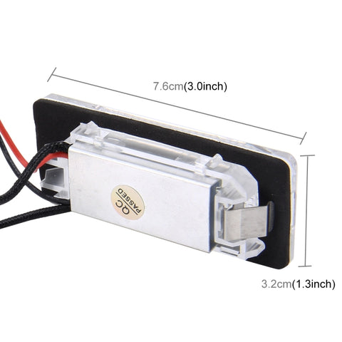 2 PCS License Plate Light with 18  SMD-3528 Lamps for Volkswagen,2W 120LM,6000K, DC12V(White Light), For Volkswagen2