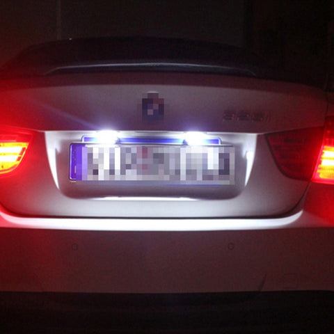 2 PCS License Plate Light with 18  SMD-3528 Lamps for Volkswagen,2W 120LM,6000K, DC12V(White Light), For Volkswagen2