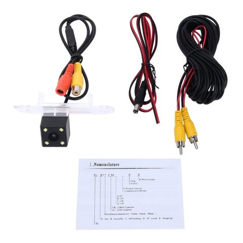 656×492 Effective Pixel NTSC 60HZ CMOS II Waterproof Car Rear View Backup Camera With 4 LED Lamps for Ford 2010-2013 Version Focus Sedan, For Ford Focus Sedan 2010-2013 Version