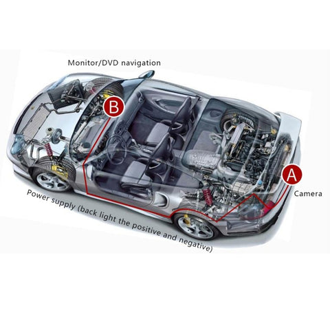 656×492 Effective Pixel NTSC 60HZ CMOS II Waterproof Car Rear View Backup Camera With 4 LED Lamps for Ford 2010-2013 Version Focus Sedan, For Ford Focus Sedan 2010-2013 Version