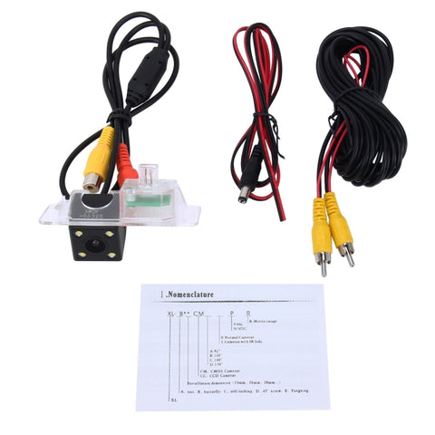656x492 Effective Pixel  NTSC 60HZ CMOS II Waterproof Car Rear View Backup Camera With 4 LED Lamps for BMW 2014-2016 Version 2 Series/3 Series/5 Series/X1/X3/X4/X5/X6, For BMW 2 Series 2014-2016 Version