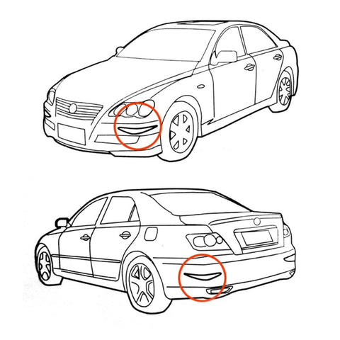 2 PCS YI-237 Universal Car Body Bumper Guard Protector Sticker Turning Guard/Car Crash Bar Bumper Strips /Car Crash Strips/Anti-rub Strips/Anti-rub Bar, Bumper Guard