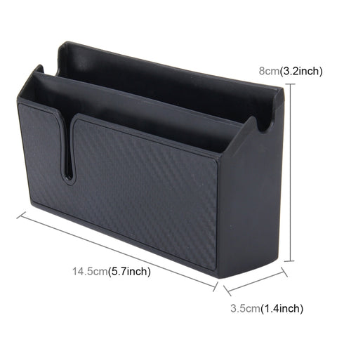 Car EVA Carrying Organizer Storage Double-layer Sticker Bag for Phone Coin Key and Other Small Items(Big Size), Big Size