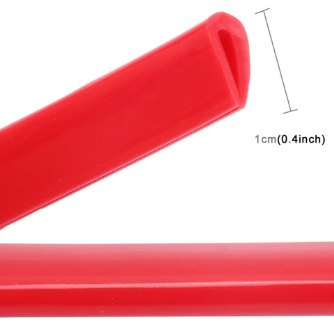 5.6m Car Decorative Strip Rubber Chrome Decoration Strip Door Seal Window Seal, 5.6m Red, 5.6m Transparent, 5.6m Black