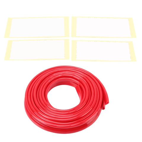 5.6m Car Decorative Strip Rubber Chrome Decoration Strip Door Seal Window Seal, 5.6m Red, 5.6m Transparent, 5.6m Black