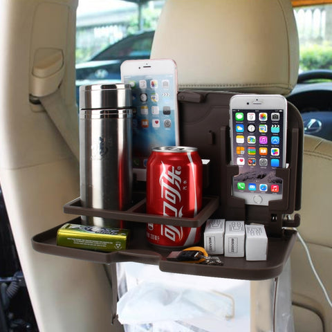 SHUNWEI SD-1509 Car Auto Back Seat Folding Table Drink Food Cup Tray Holder Stand Desk Multi-purpose Travel Dining Tray, SD-1509, Travel Dining Tray