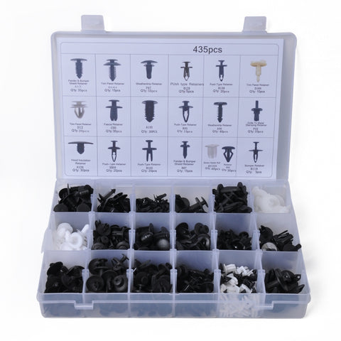 435 PCS Car Retainer Clips Assortment Car Panel Trim Plastic Fasteners Rivet Clips Set for Ford / Jeep, 435 PCS