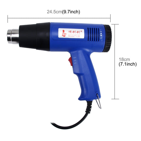 DINGGUAGUA 1800W Industrial Heavy Duty Professional Adjustable Temperature Heat Air Gun Tool, 50  to 650 Degrees US Plug