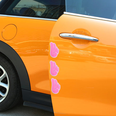4 PCS Angel Wing Shape Cartoon Style PVC Car Auto Protection Anti-scratch Door Guard Decorative Sticker, Angel Wing