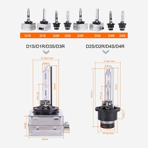 2 PCS D3S 35W 3800 LM 4300K HID Bulbs Xenon Lights Lamps, DC 12V, D3S